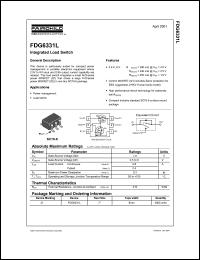 datasheet for FDG6331L by Fairchild Semiconductor