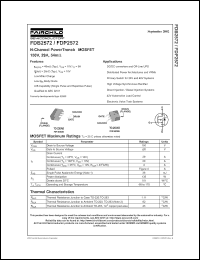 datasheet for FDP2572 by Fairchild Semiconductor