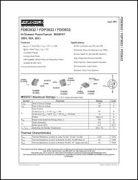 datasheet for FDP3632 by Fairchild Semiconductor
