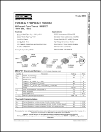 datasheet for FDP3652 by Fairchild Semiconductor