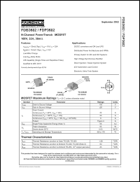 datasheet for FDP3682 by Fairchild Semiconductor