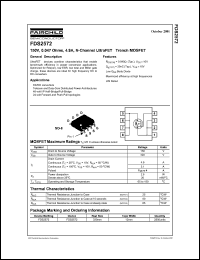 datasheet for FDS2572 by Fairchild Semiconductor