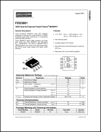 datasheet for FDS3601 by Fairchild Semiconductor