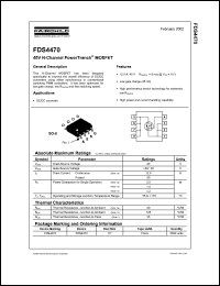 datasheet for FDS4470 by Fairchild Semiconductor