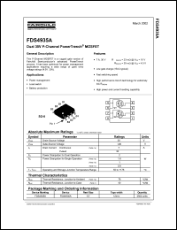 datasheet for FDS4935A by Fairchild Semiconductor
