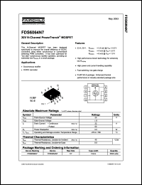datasheet for FDS6064N7 by Fairchild Semiconductor