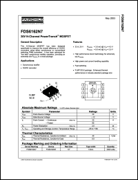 datasheet for FDS6162N7 by Fairchild Semiconductor