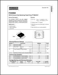 datasheet for FDS6694 by Fairchild Semiconductor