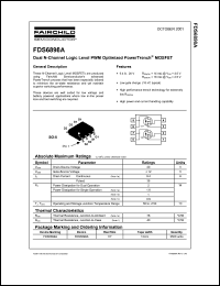datasheet for FDS6898A by Fairchild Semiconductor