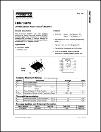datasheet for FDS7060N7 by Fairchild Semiconductor