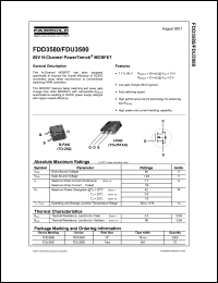 datasheet for FDU3580 by Fairchild Semiconductor