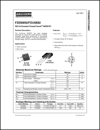datasheet for FDU6692 by Fairchild Semiconductor