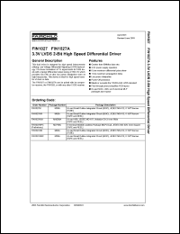 datasheet for FIN1027 by Fairchild Semiconductor