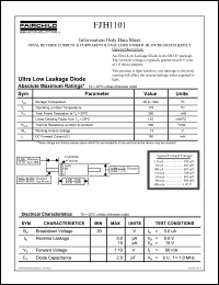 datasheet for FJH1101 by Fairchild Semiconductor