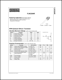 datasheet for FJN3304R by Fairchild Semiconductor