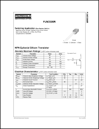 datasheet for FJN3306R by Fairchild Semiconductor