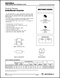 datasheet for MC74HC1GU04DFT1 by ON Semiconductor