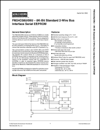 datasheet for FM24C09UFL by Fairchild Semiconductor