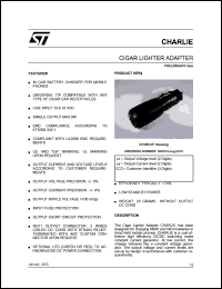 datasheet for GS-CHARLIE by SGS-Thomson Microelectronics