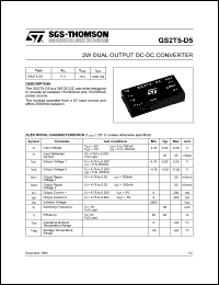 datasheet for GS2T5-D5 by SGS-Thomson Microelectronics