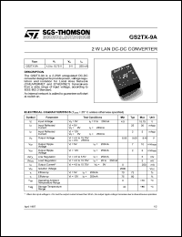 datasheet for GS2TX-9A by SGS-Thomson Microelectronics