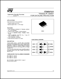 datasheet for ITA6V1U1 by SGS-Thomson Microelectronics