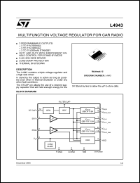 datasheet for L4943 by SGS-Thomson Microelectronics