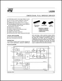 datasheet for L6206D by SGS-Thomson Microelectronics