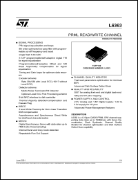 datasheet for L6363 by SGS-Thomson Microelectronics