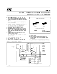 datasheet for L6610 by SGS-Thomson Microelectronics