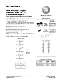 datasheet for MC74HCT14AD by ON Semiconductor