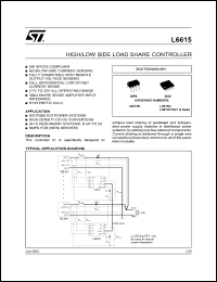 datasheet for L6615D by SGS-Thomson Microelectronics