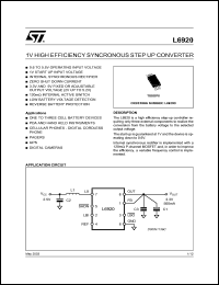 datasheet for L6920D by SGS-Thomson Microelectronics