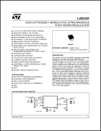 datasheet for L6925D by SGS-Thomson Microelectronics