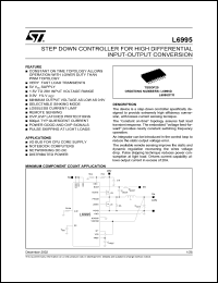 datasheet for L6995D by SGS-Thomson Microelectronics