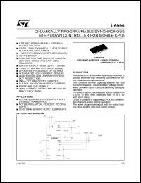 datasheet for L6996D by SGS-Thomson Microelectronics
