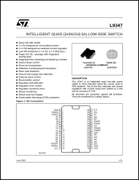 datasheet for L9347DIE1 by SGS-Thomson Microelectronics