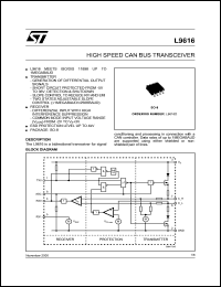 datasheet for L9616 by SGS-Thomson Microelectronics