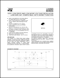 datasheet for LD2985AM18R by SGS-Thomson Microelectronics