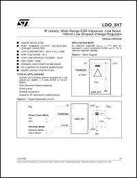 datasheet for LDO_517 by SGS-Thomson Microelectronics