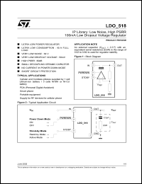datasheet for LDO_518 by SGS-Thomson Microelectronics