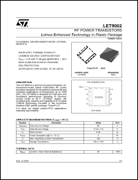 datasheet for LET9002 by SGS-Thomson Microelectronics