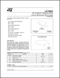 datasheet for LET9085 by SGS-Thomson Microelectronics