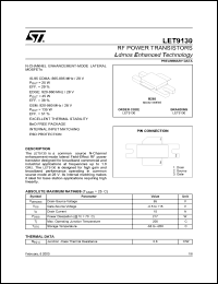 datasheet for LET9130 by SGS-Thomson Microelectronics