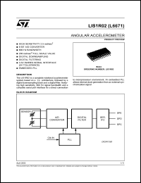 datasheet for LIS1R02 by SGS-Thomson Microelectronics