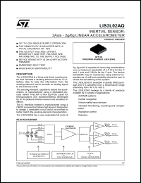 datasheet for LIS3L02AQ by SGS-Thomson Microelectronics