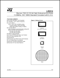 datasheet for LRI512 by SGS-Thomson Microelectronics