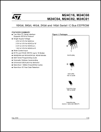 datasheet for M24C16-L by SGS-Thomson Microelectronics