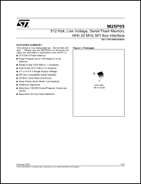 datasheet for M25P05 by SGS-Thomson Microelectronics