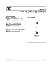 datasheet for M25P20 by SGS-Thomson Microelectronics